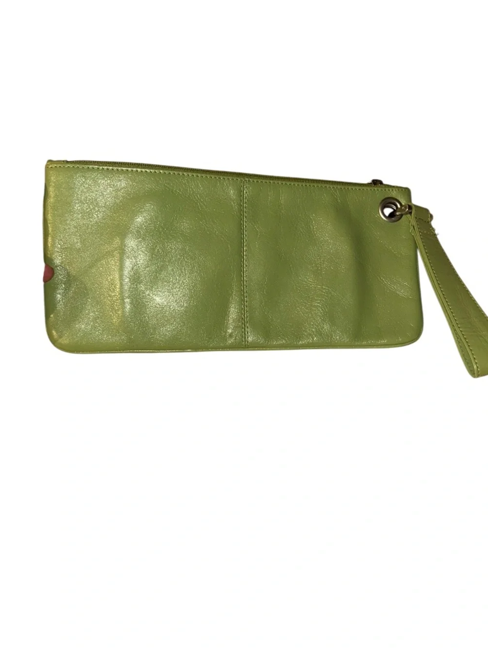 HOBO Spring Summer green leather wristlet clutch wallet bag purse